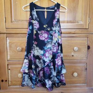 Astr Floral Dress Women's Multi Colored Size XS